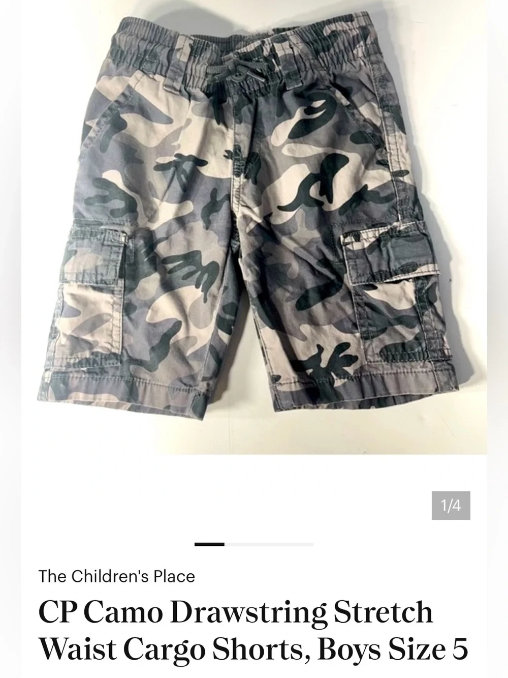 Boys Size 5 Spring/Summer Lot – 3-Piece Cargo & Sporty Bundle